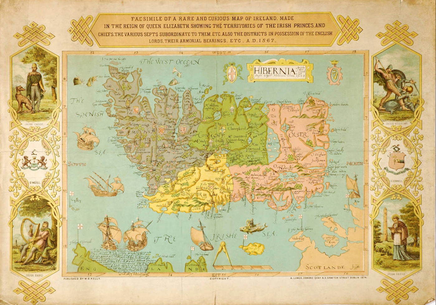 Hibernia insula non procul ab Anglia vulgare Hirlandia vocata 1567