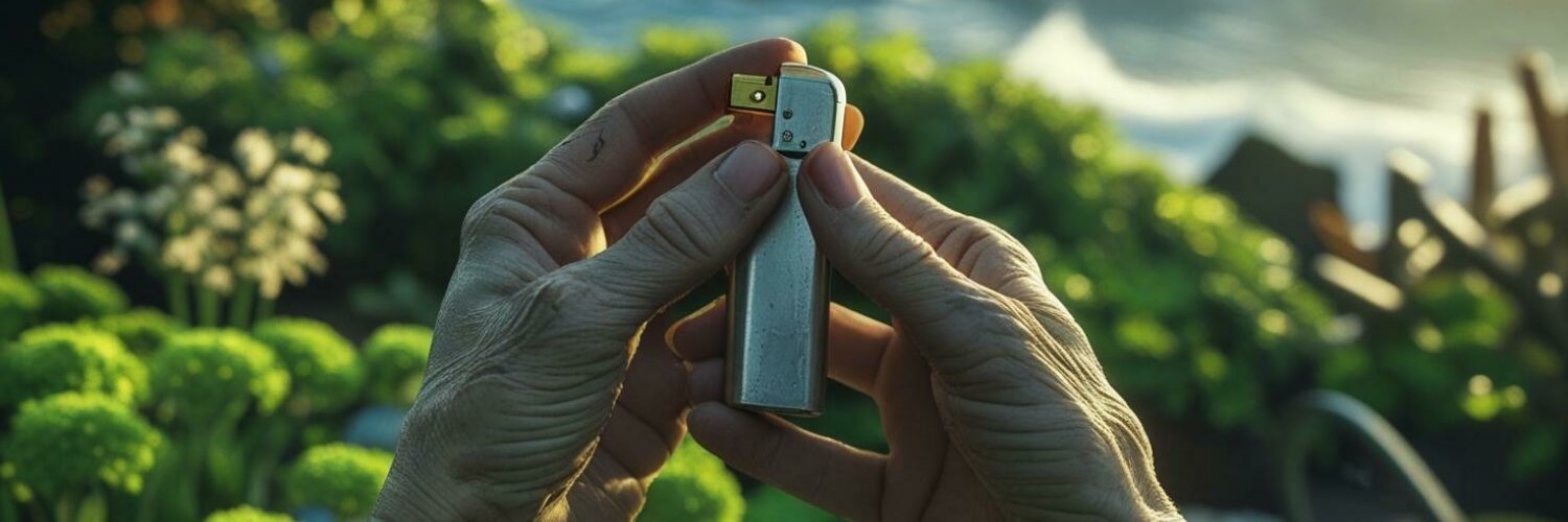 Image credit: Image generated by AI using the prompt of a woman's hands holding a cheap lighter in her garden somewhere rural where she might or might not be thinking about her complicated relationship to love Image credit: Image generated by AI using the prompt of a woman's hands holding a cheap lighter in her garden somewhere rural where she might or might not be thinking about her complicated relationship to love