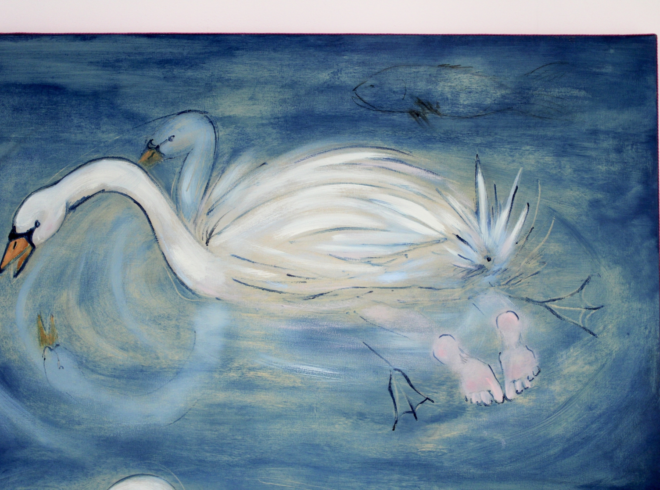 Natalie Gibson swan detail
